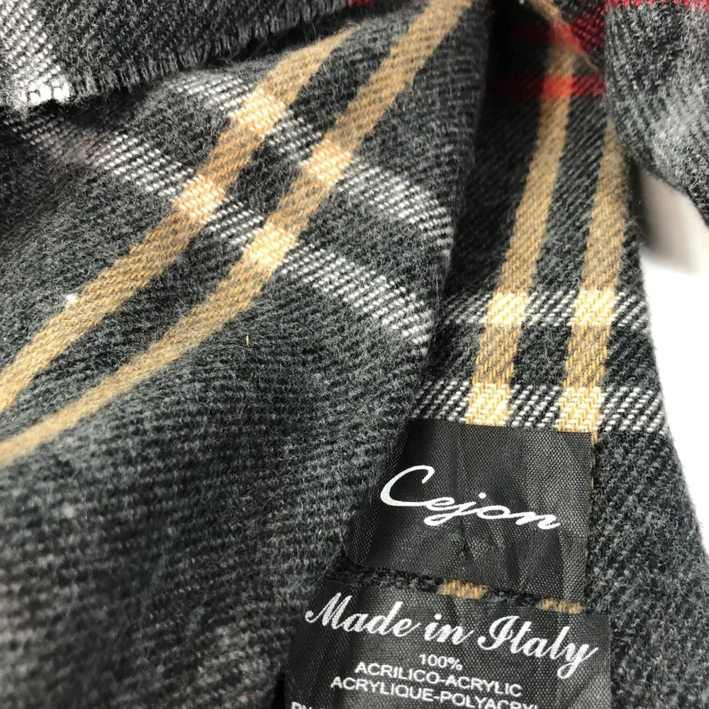 Cejon Scarf Men’s Italy Blue/Gray//Red